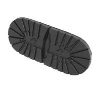 Reemplazo de reparación de zapatos, reemplazo de media suela de goma, plantillas de talón delanteras antideslizantes, plantillas de goma con tacones de goma, botas (tacón negro)