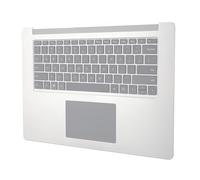 Reemplazo de Reposamanos para Computadora Portátil, Teclado QWERTY 1873 de 15 Pulgadas con Panel Táctil, Ensamblaje de Calidad OEM para 3/4/5 (Silver)