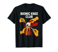 Reemplazo de Rodilla Bionic Knee Club Fun Mens Cirugía Recuperación Camiseta