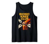 Reemplazo de Rodilla Bionic Knee Club Fun Mens Cirugía Recuperación Camiseta sin Mangas