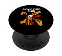 Reemplazo de Rodilla Bionic Knee Club Fun Mens Cirugía Recuperación PopSockets PopGrip Adhesivo