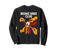 Reemplazo de Rodilla Bionic Knee Club Fun Mens Cirugía Recuperación Sudadera
