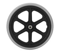 Reemplazo de Rueda de Silla de Ruedas de 14 Pulgadas, Rueda Trasera de Neumático Sólido para Sillas de Ruedas, Andadores, Ayudas a la Movilidad, Rodamiento Interior 6001