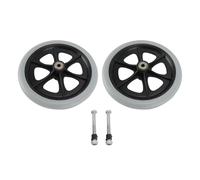 Reemplazo de Ruedas para Silla de Ruedas de 8 Pulgadas, Ruedas Delanteras para Silla de Ruedas de 2 Piezas, Neumático con Ruedas Sólidas Universales para Sillas de Ruedas