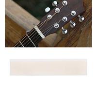 Reemplazo de sillines de guitarra, reemplazo de almohadilla de cuerda de tuerca de hueso de búfalo en blanco para guitarra acústica eléctrica clásica(PC 1)