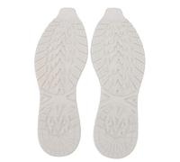 Reemplazo de suela de zapato, material de reparación de fondo completo de goma sin deslizamiento V suelas protector de soluciones en silencio para suelas deportivas (L blanco)