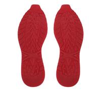 Reemplazo de suela de zapato, material de reparación de fondo completo de goma sin deslizamiento V suelas protector de soluciones en silencio para suelas deportivas (Rojo)
