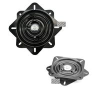 Reemplazo De Taburete Giratorio Cuadrado Placa giratoria con rodamiento de bolas pesadas, taburete Bar, Base asiento piloto for barco, furgoneta, resorte retorno automático repuesto(6 Inches)
