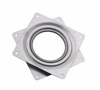 Reemplazo De Taburete Giratorio Cuadrado Placa giratoria de 4 pulgadas con rodamiento resistente, Base placa for asiento barco, soporte exhibición giratorio 360 grados, herrajes for muebles