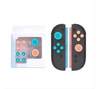 Reemplazo de tapas de botones ABXY y D-Pad para Switch 2. Tira decorativa para mandos Switch 2, color rojo y azul.