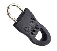 Reemplazo de tiradores de cremallera - plateado/negro, paquete de 3 piezas de cremallera versátiles, mango de cremallera reutilizable, 3 - 10 mm de ancho | ropa, bolsos, Koff