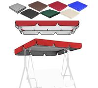 Reemplazo de Toldo para Columpio de Patio Exterior, Tela de Recambio para Columpio de Porche Canopy, Cubierta Impermeable de Repuesto(Red,210x145x18cm/82.7x57x7in)