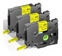 Reemplazo de tubo termorretráctil compatible para Brother Hse-631 Hse631 cinta de etiquetas negro sobre amarillo para Brother P-touch PT-E100 PT-E110 PT-E550W PT-E300 PT-H500LI PT-D210 PT-E560BTVP