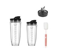 Reemplazo de vasos de licuadora, compatible con Ninja, compatible con Nutri, accesorios for licuadoras, apto for lavavajillas a prueba de fugas, a prueba de fugas, sellado, fácil de limpiar