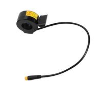 Reemplazo del acelerador del pulgar con abrazadera 130X para scooter de bicicleta eléctrica, conector WP, cable de 11 pulgadas, carcasa de ABS negra Palanca del acelerador de bicicleta eléctrica de de
