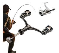 Reemplazo del Carrete de, Perilla de la manija del Carrete,Carretes de con Mango Giratorio de Doble Mango | de Alta Resistencia Brazo de Roca Ligero PE