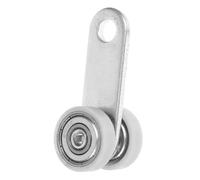 Reemplazo del Conjunto del Carro de Acero C30 para Puerta Corredera | Doble Cojinete, Orificio de 8mm, Soporte de 50kg, Ajuste para Herraje de Reemplazo