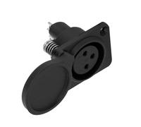 Reemplazo del enchufe del puerto de carga de la batería del scooter eléctrico Conector del puerto de carga Conector en línea de 3 pines Pieza de repuesto duradera de la batería de la bicicleta