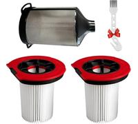 Reemplazo del Filtro de vacío 12050162 for Bosch Unlimited 9/10 | 2 filtros 1 pantalla de malla metálica 1 piezas de cepillo for aspiradora inalámbrica BBS1041 BKS1051GQC