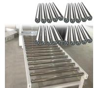 Reemplazo del rodillo transportador de acero inoxidable de 1,5 pulgadas: pieza de transmisión duradera(550mm 20pcs)