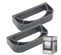 Reemplazo del soporte de la cucharada del fabricante de hielo magnético, soporte de la máquina de hielo Ecoop - Soporte de reemplazo de soporte de almacenamiento 2x Scooper - Soporte de soporte de