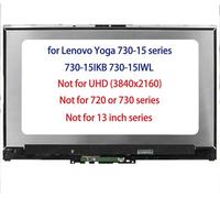 Reemplazo LCD de 15.6 pulgadas para Lenovo Yoga 730-15 730-15IKB 730-15IWL 81CU 81JS 5D10Q89744 Pantalla LCD Pantalla táctil Bisel de montaje de vidrio con tablero de control (1920x1080)