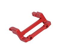 Reemplazo Mejorado de Montaje de Parachoques Delantero Duradero de Aluminio para Vehículo AXIAL SCX24 1/24 RC Fácil Instalación para Entusiastas de los Coches RC (Rojo)