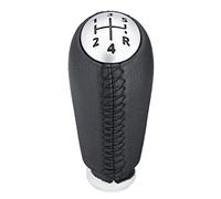 Reemplazo Palanca Cambio Marchas Coche 5 Velocidades para Renault para Laguna para Megane 2 para Clio 3 para Kangoo 2009 Tapa Cuero Brillante Mate Pomos para Palanca Coche (Color : Matte Cap Black)