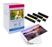 Reemplazo para Canon KP-108IN 3115B001 (AA) Papel fotográfico y cartucho de tinta, para Selphy CP1500 CP1300 CP1200 CP1000 CP910 CP810, 108 Papel fotográfic y 3 Cartuchos de Tinta, 100 x 148 mm