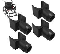 Reemplazo para la silla de ruedas guía de carril de asiento, cuatro guías de carril de asiento de silla de transporte, deslizador en forma de U ayudas adicionales para exteriores