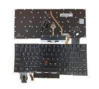 Reemplazo para portátil con retroiluminación con teclado apuntador para Lenovo Thinkpad X1 Carbon 7ª Gen X1C 2019 SN20R55563 Tipo 20QD 20QE 20R1 20R2 SN20W73893 13PE552