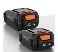 Reemplazo para Worx 20V WA3520 WA3525 Batería de Repuesto Herramientas sin Cable 6500mAh Iones de Litio Acumulador para WG547 WG629 WX178 WX550 WG154 WG255 WG322(2 Battery 6500Ah)