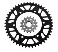 Reemplazo para Yamaha FZ8 N NA 39P S SA para Fazer 8 42P FZ 2010-2015 Piñón Y Corona para Motocicleta 525 CNC 16T 46T (Delantero Trasero)(16T 46T)
