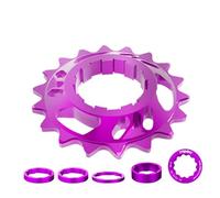 Reemplazo púrpura para rueda de inercia de velocidad única, engranaje de cassette 18T, piñón de bicicleta de carretera para cadena de piñón libre