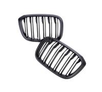 Reemplazo Riñón Delantero Coche Parrilla Doble Individual Negra Brillante Para G01 X3 G02 X4 2018-2022, Parrillas Delanteras Carreras Rejillas Frontales Radiador(Double Matte Black)