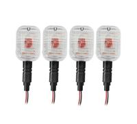 Reemplazo señales de giro motocicleta Juego de cuatro indicadores para giro para señal intermitente delantero trasero para Ducati 748 916 996 para Monster 600 para Supersport(4 clear)