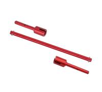 Reemplazo Universal Compatible con TT02 TT02B Piezas de automóviles RC Accesorios de Aluminio de Metal Propina de transmisión Principal Eje de transmisión Central(Red)