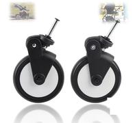 Reemplazo universal de ruedas para cochecito de beb rueda trasera yoyo 13 cm de dimetro, accesorios de goma para cochecito, fcil instalacin con rotacin de 360 Roues avant