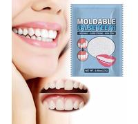 Reemplazos de Dientes Temporales,Kit de Reparación de Dientes Temporal,Dientes Falsos Moldeables Temporales para Reparar el Relleno del Diente Roto Faltante,Ajuste Instantáneo y Sonrisa Segura,25g