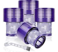 Reemplazos de filtro de vacío EFOTIML 4 paquetes para la serie Cyclone Dyson V10, V10 Animal, V10 Absolute, V10 Total Clean, SV12, Filtros de reemplazo Dyson, Número de pieza 969082-01