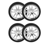 Reemplazos de Neumáticos de Derrape RC, 4 Uds., 31mm de Diámetro, Buen Agarre, Neumáticos de Derrape de Rally para Camiones de Derrape Eléctricos 1:18, argén