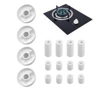 Reemplazos De Perillas De Horno,Perillas De Control De Estufa - 4 juegos de perillas de control | Perilla de estufa con termostato, botón de estufa, perillas fáciles de instalar para cocinas de restau