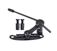 Reemplazos de placas de puente de guitarra eléctrica de mtlavismo reemplazos de placa de hierro y aleación de zinc de estilo retro compatible con guitarras LP SG para su mejor (Black)