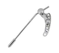 Reemplazos de placas de puente de guitarra eléctrica de mtlavismo reemplazos de placa de hierro y aleación de zinc de estilo retro compatible con guitarras LP SG para su mejor (Silver)