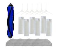 Reemplazos de Trapos fregona con Filtro Rodillo Cepillo Lateral compatibles Accesorios for aspiradoras Tefal Rowenta X plorer 95 Series RG7975WH RG7987(17pcs Kits)