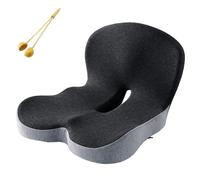 Reenly Soothe+ Seat Cushion, Reenly Back And Seat Cushion, Memory Foam L-Shaped Integrated Seat Cushions, Welnax Rückenkissen Bei Ischias, Für Büro, Familie, Reisen, Autositz Oder Rollstuhl(Black Gray