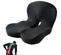 Reenlys Back and Seat Cushion, Reenlys Car Seat Cushions, Seats Cushion for Sciatica, Soothe+ Cushions, Ergonomic Non Slip Memory Foam Seats Skin with Back Support, For Car,Office,Home (Black)