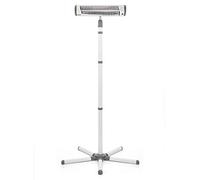 Reer EasyHeat Flex Calentador radiante para mesa cambiador con soporte Lámpara de calor para bebés Diseño compacto 1 pieza (1 paquete) Blanco (230V/500W)