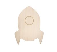 Reer Lumilu Silhouette Light Rocket - Luz de pared con forma de cohete, regalo de bautizo para niños y niñas, color marrón, 52157