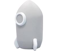 Reer Lumilu Sweet Dreams Rocket - Luz nocturna con forma de cohete, regalo de bautizo para niños y niñas, color gris